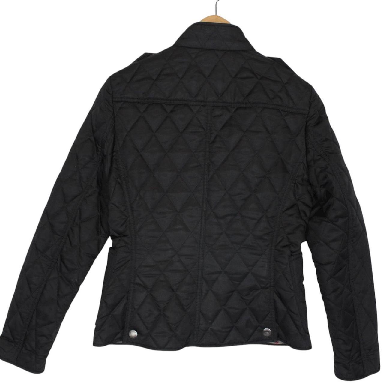 Burberry Brit Black and Beige Nova Check Quilted Jacket