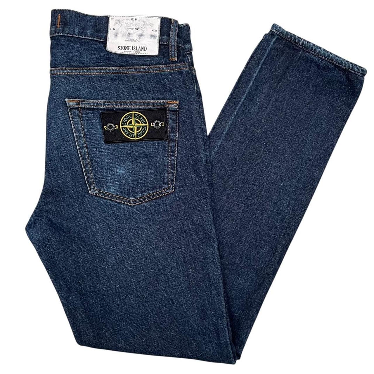 Stone Island AW 2017 Navy Blue Skinny Fit Denim Jeans