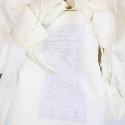 Stone Island Ghost AW 2017 White Tank Shield Waterproof Down Lined Jacket