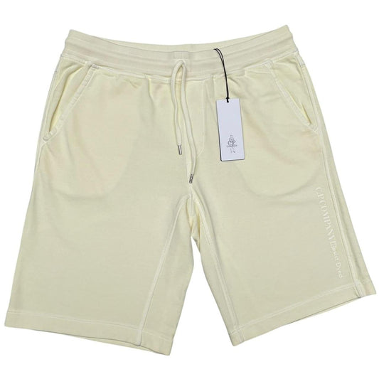 CP Company Yellow Cotton Resist Dyed Jogger Shorts