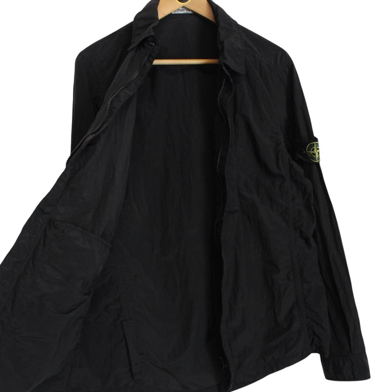 Stone Island SS 2018 Black Full Zip Nylon Metal Overshirt Jacket