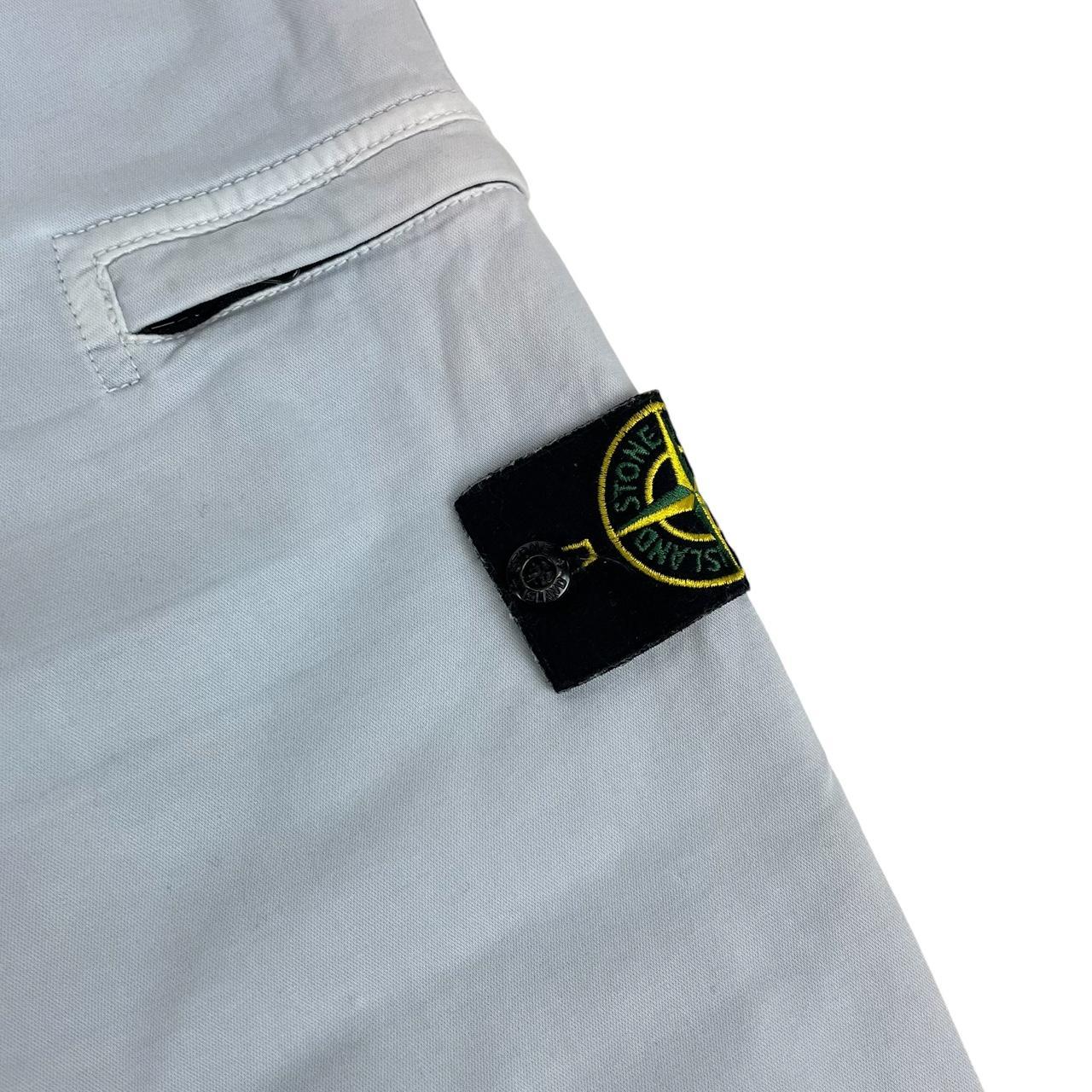 Stone Island SS 2020 Light Blue Skinny Fit Cargo Trousers
