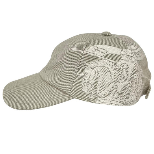 Burberry Beige EKD Logo Embroidered Baseball Cap