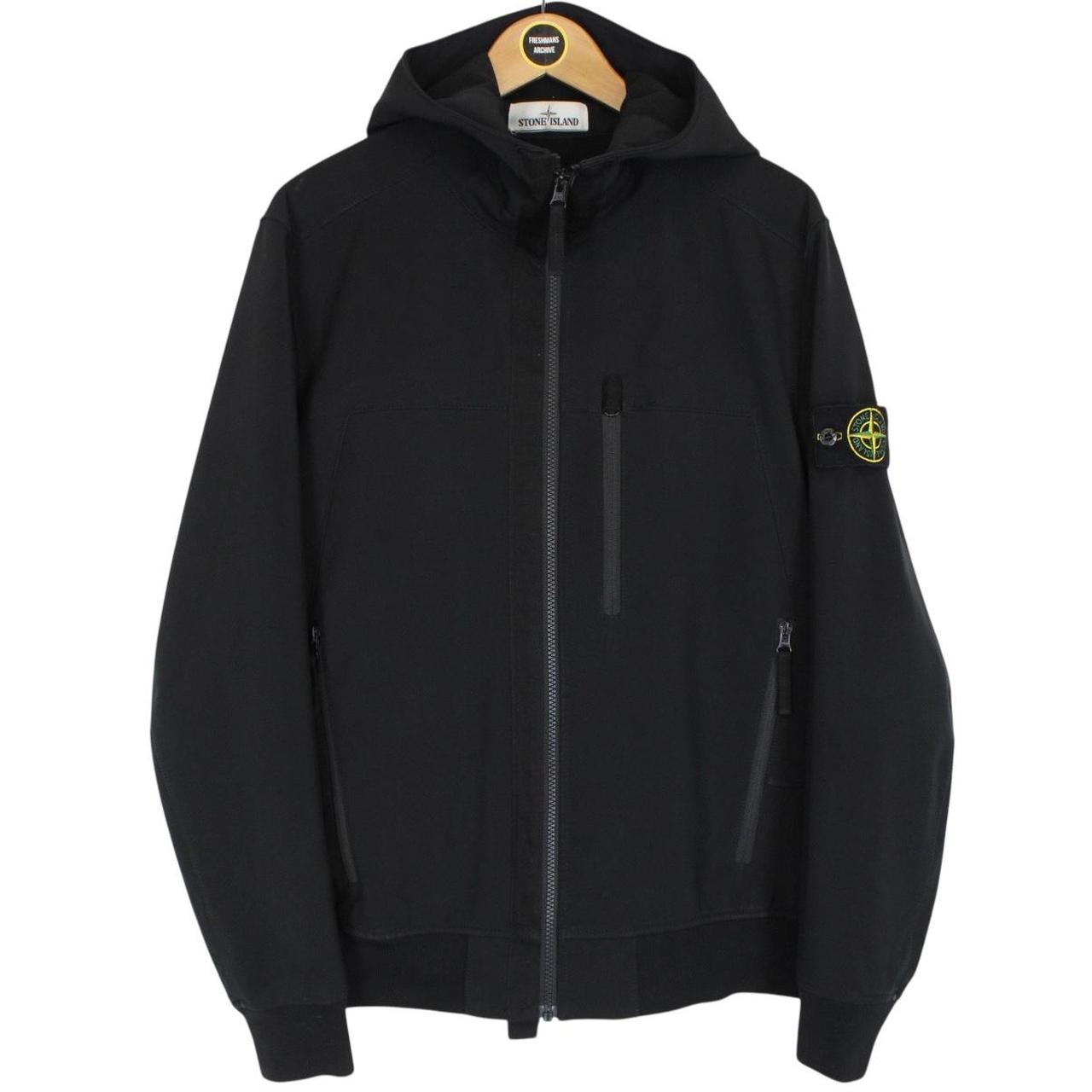 Stone Island AW 2018 Black Soft Shell-R Full Zip Jacket