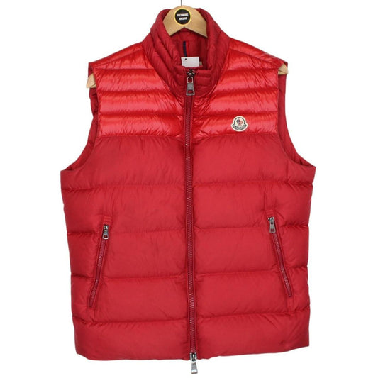 Moncler Red Down Dupress Gilet / Bodywarmer Jacket