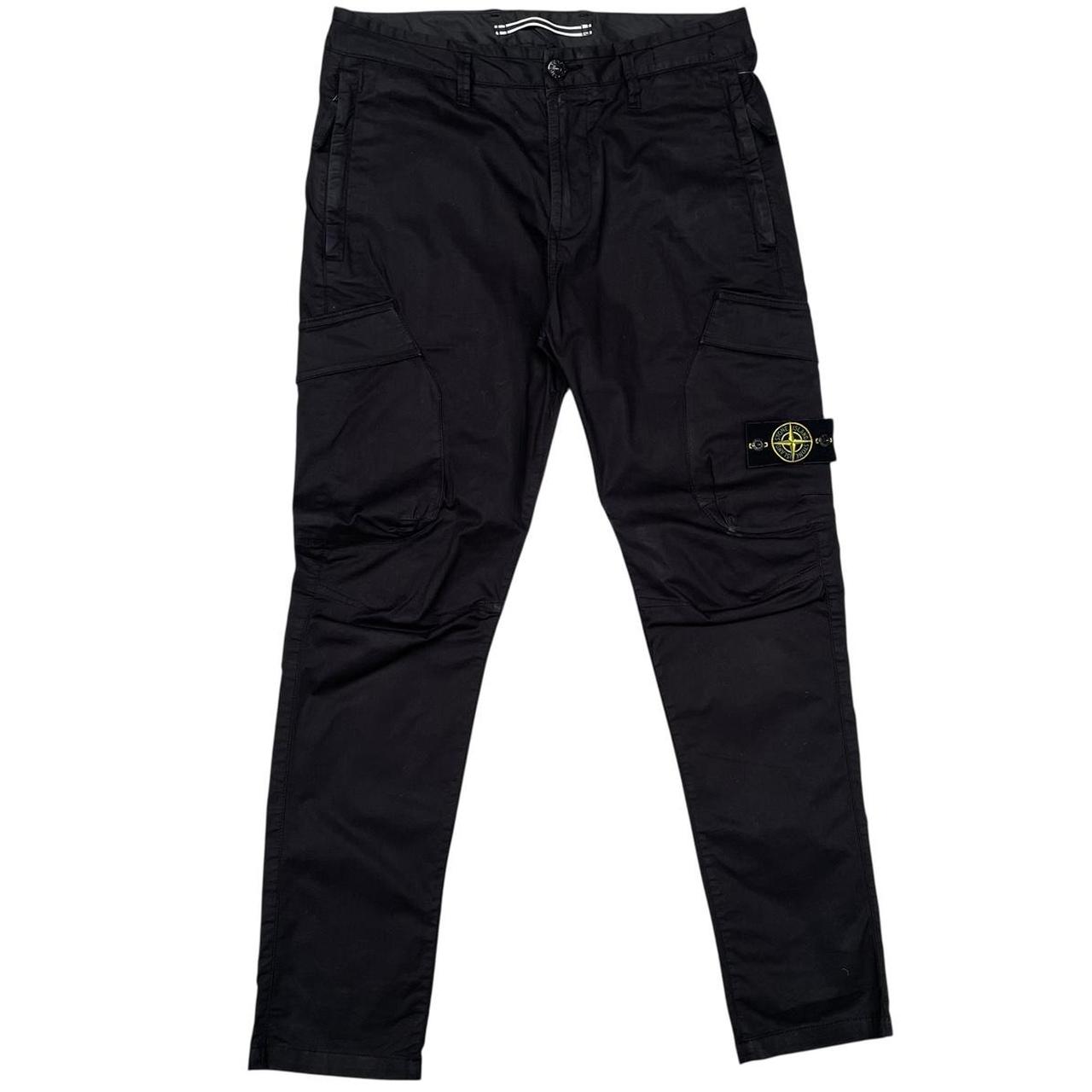Stone Island SS 2019 Black RE-T Fit Cargo Trousers