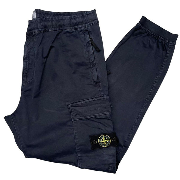 Stone Island AW 2022 Navy Blue RE-T Fit Cargo Trousers