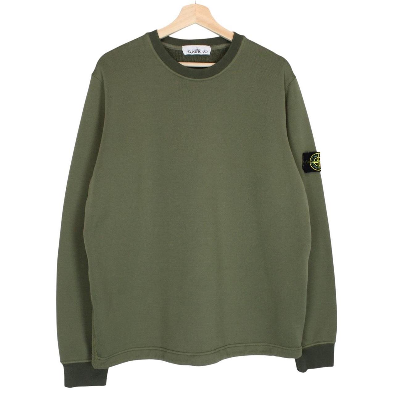 Stone Island AW 2019 Green Cotton/Nylon Sweatshirt Jumper