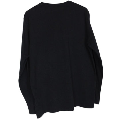 Hugo Boss black pocket t-shirt with logo patch, long sleeve, cotton material.