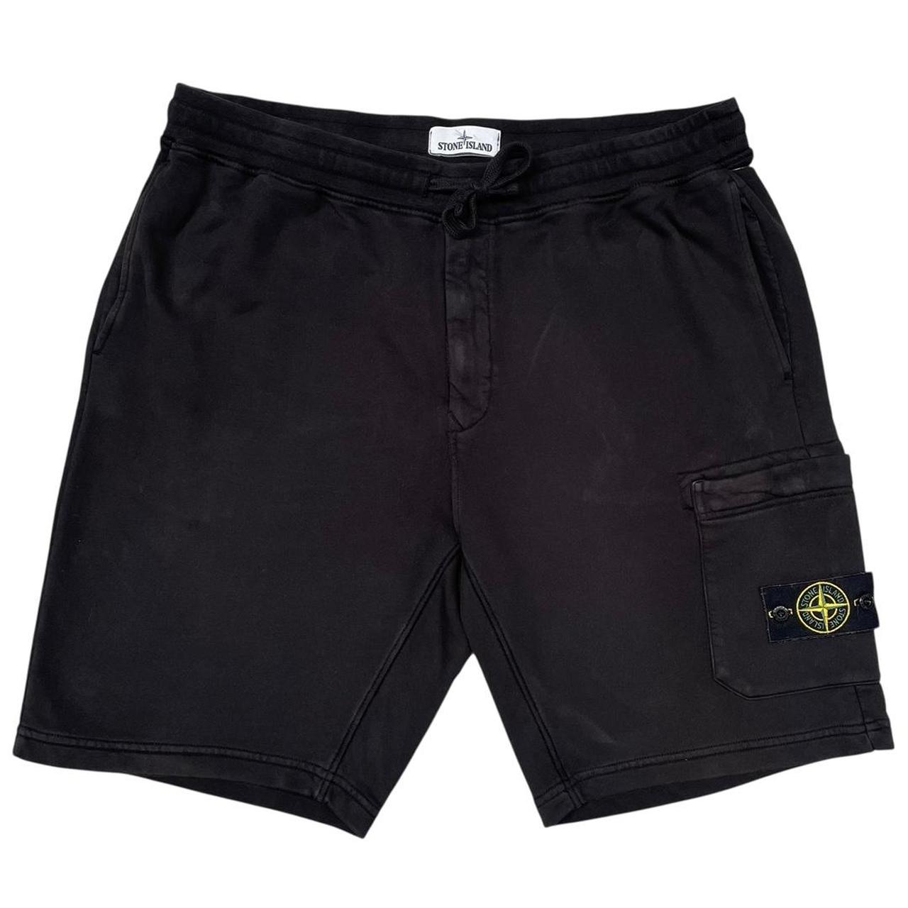 Stone Island SS 2020 Black Cotton Jogger Shorts