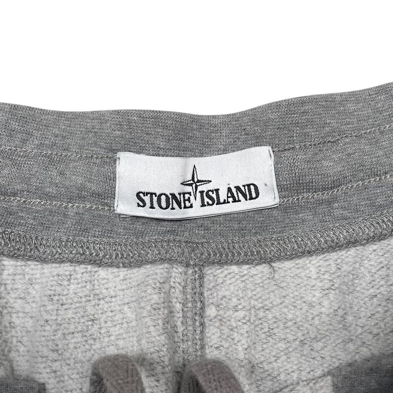 Stone Island AW 2016 Grey Compass Logo Cotton Jogger Shorts