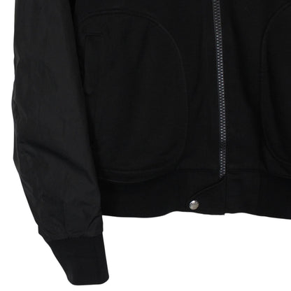 Moncler Maglia Cardigan Black Cotton/Nylon Full Zip Sweatshirt Jumper
