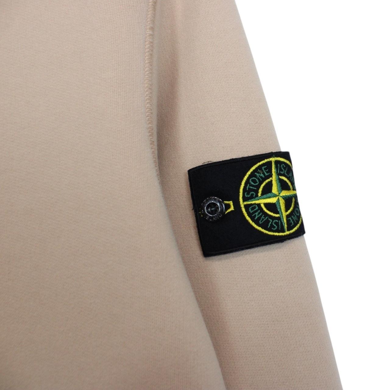 Stone Island AW 2021 Beige Cotton Sweatshirt Jumper