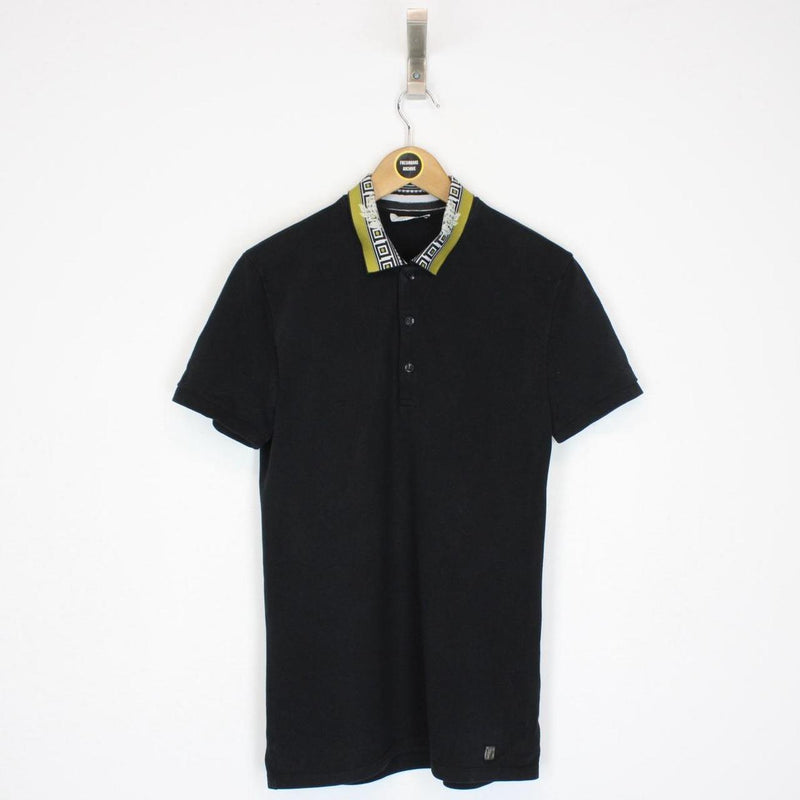 Versace Collection Black Short Sleeve Polo Shirt