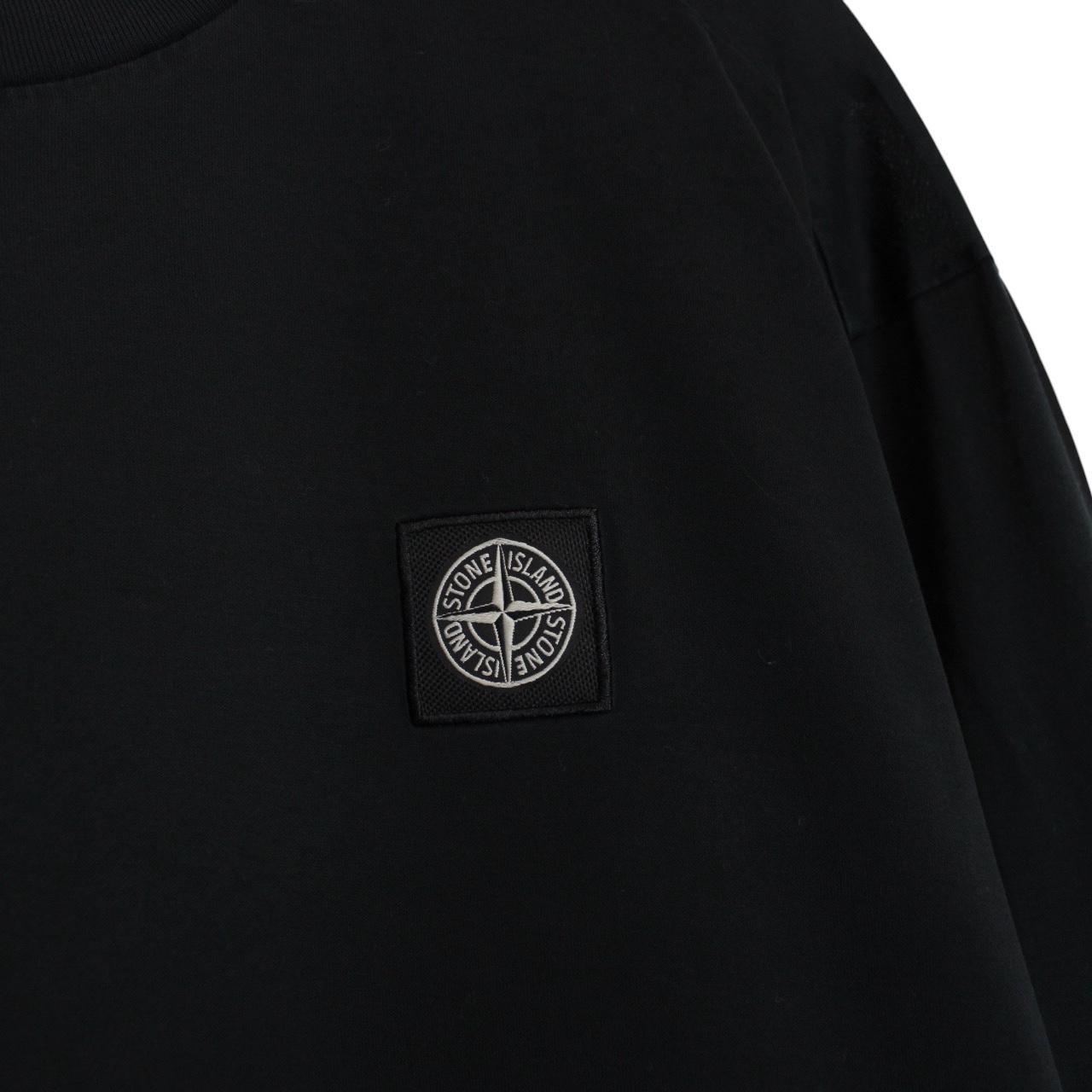 Stone Island AW 2019 Black Long Sleeve Compass T-Shirt