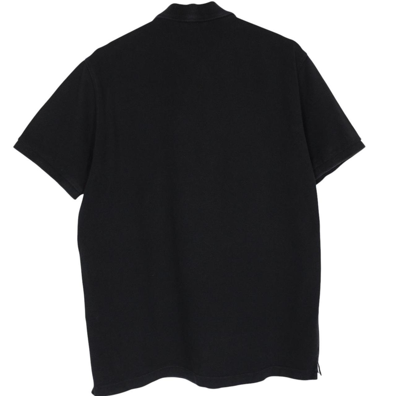 Stone Island AW 2022 Black Short Sleeve Compass Cotton Polo Shirt