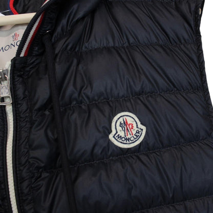 Moncler Navy Blue Cyriaque Nylon Hooded Down Gilet / Bodywarmer