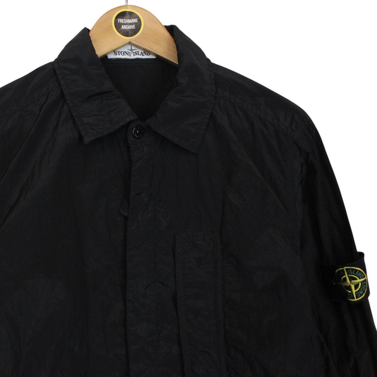 Stone Island SS 2018 Black Full Zip Nylon Metal Overshirt Jacket