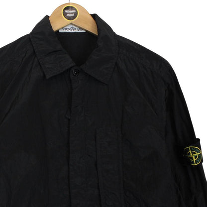 Stone Island SS 2018 Black Full Zip Nylon Metal Overshirt Jacket
