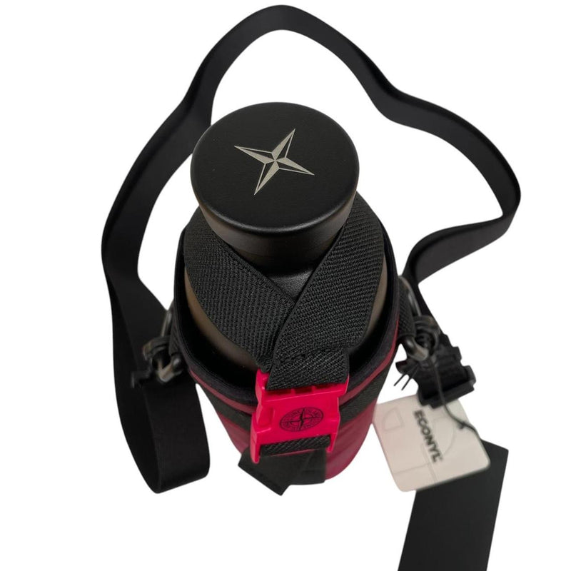 Stone Island x 24 Nylon Metal Pink and Black Stainless Steel Flask Water Bottle