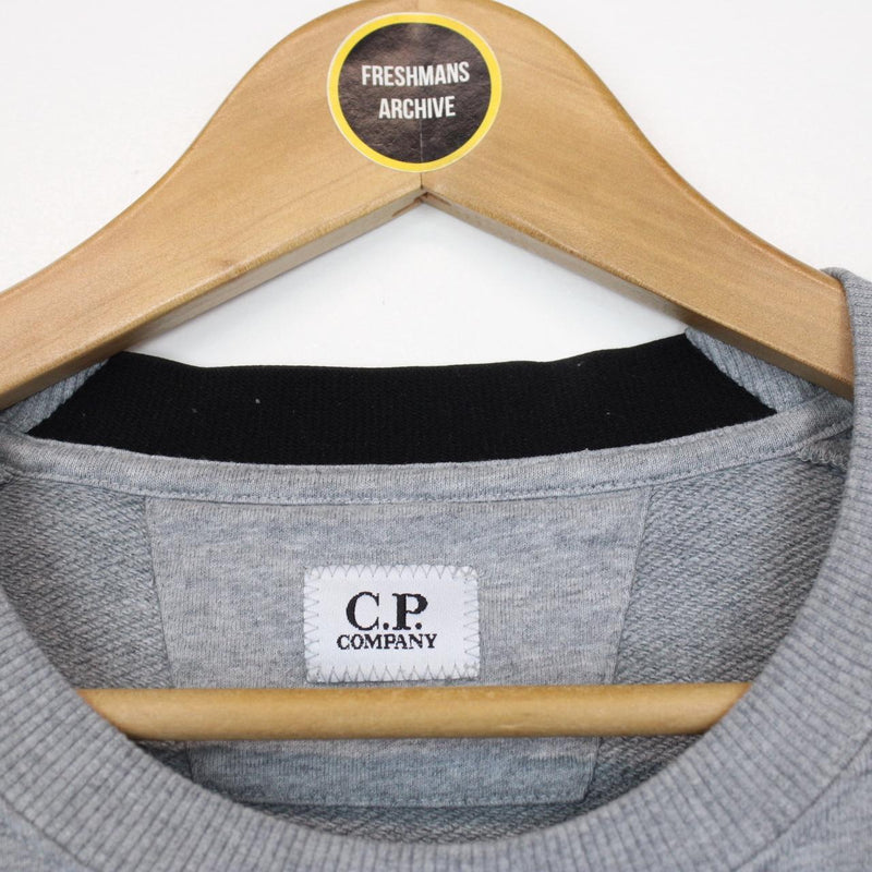 CP Company Grey Goggle Lens Sweatshirt Jumper