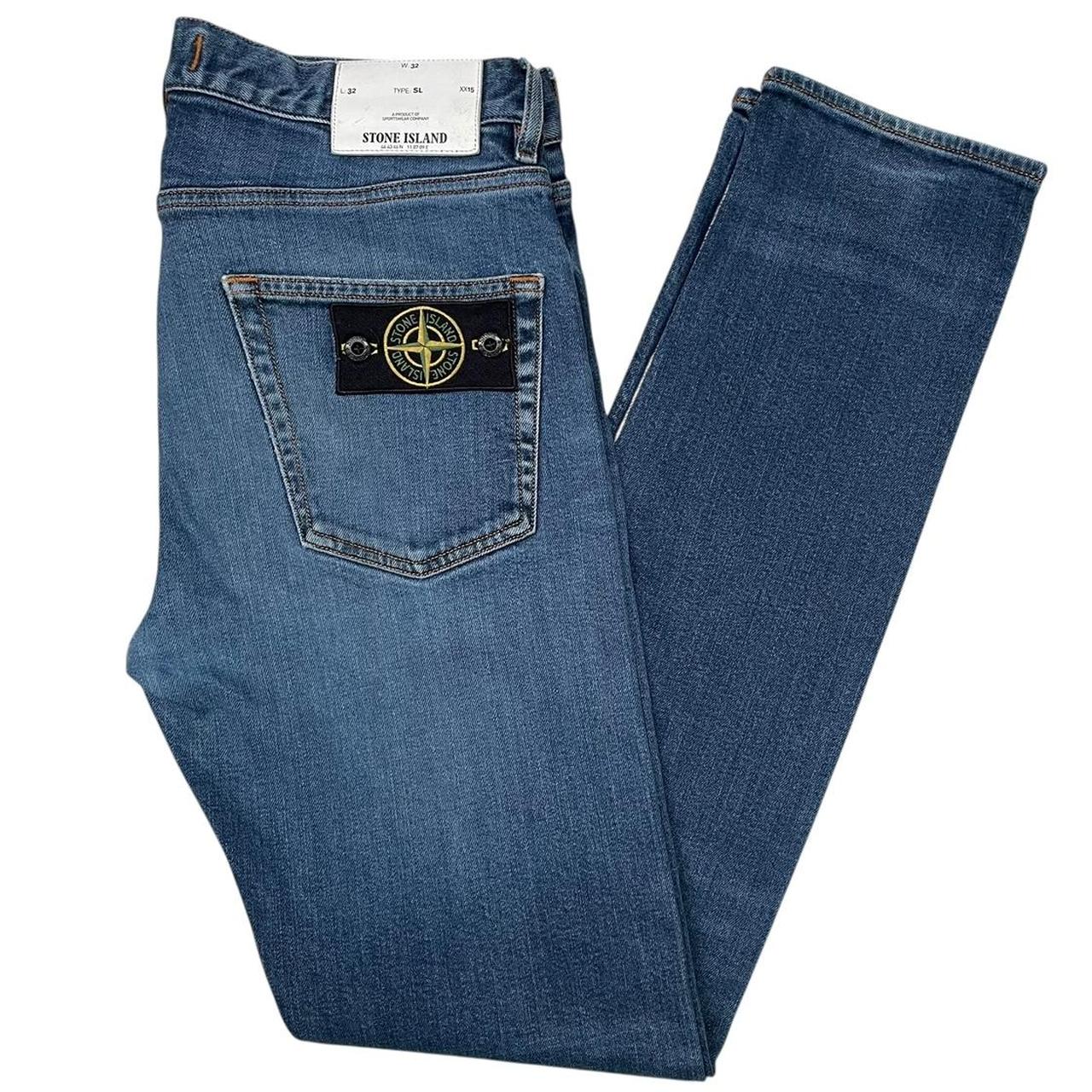Stone Island AW 2018 Navy Blue Slim Fit Denim Jeans