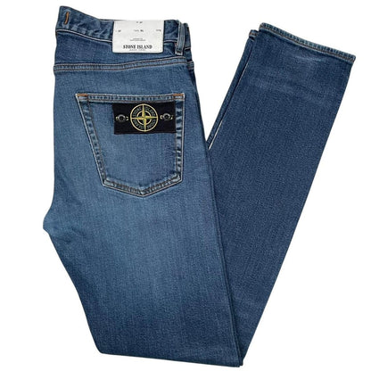 Stone Island AW 2018 Navy Blue Slim Fit Denim Jeans