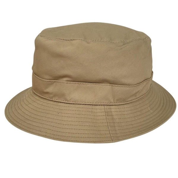 Vintage 80s Burberry Tan Brown Nova Check Cotton Bucket Hat
