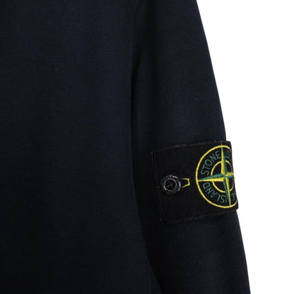Stone Island SS 2024 Navy Blue Cotton Hoodie Jumper