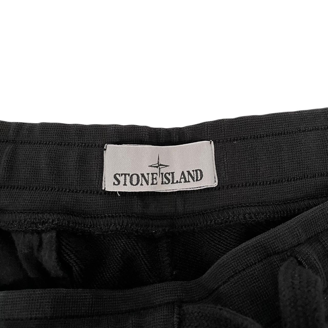 Stone Island SS 2024 Black Cotton Tracksuit Bottoms / Joggers