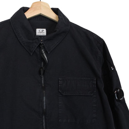 CP Company Navy Blue Full Zip Lens Overshirt Jacket