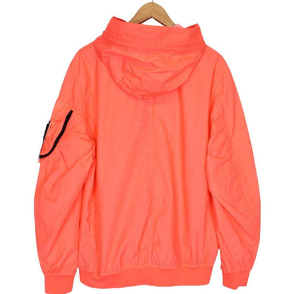 Stone Island Naslan Light Watro SS 2022 Orange Full Zip Hooded Jacket