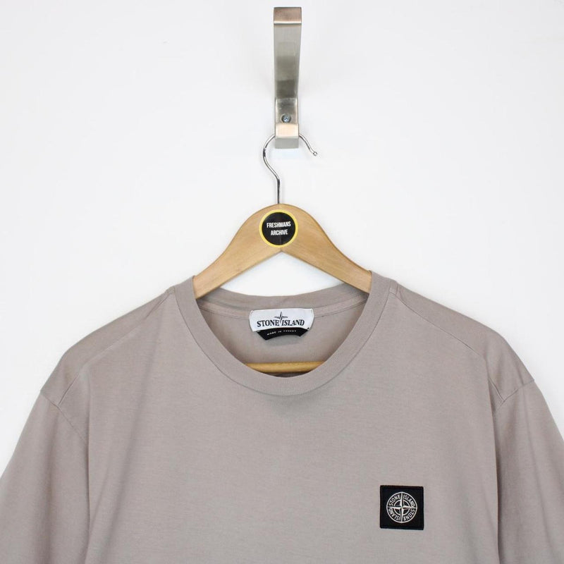 Stone Island AW 2022 Stone Beige Short Sleeve Compass T-Shirt