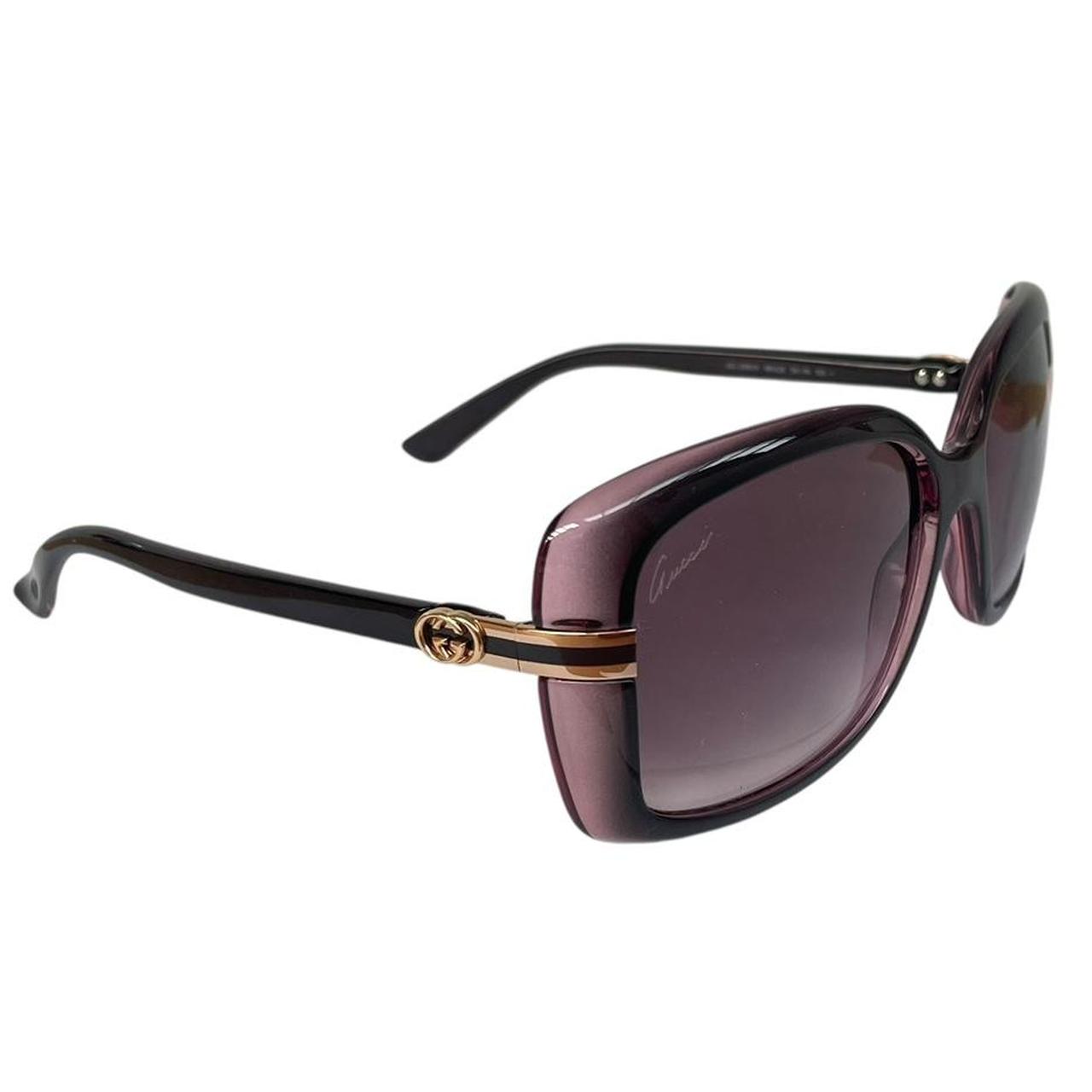 Gucci Brown and Pink GG 3188/S Rectangle Sunglasses