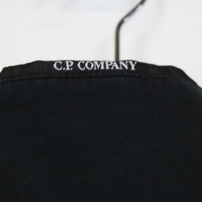 CP Company Navy Blue Goggle Lens Full Zip Cotton Sweatshirt Jumper