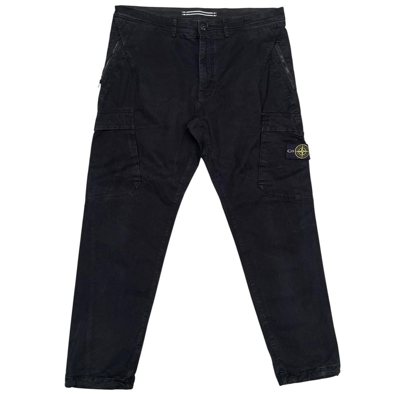Stone Island AW 2014 Black RE-T Fit Cargo Trousers