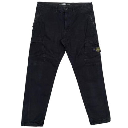 Stone Island AW 2014 Black RE-T Fit Cargo Trousers