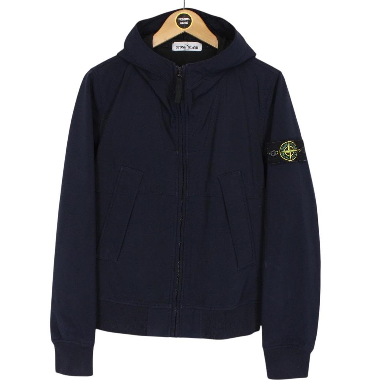 Stone Island AW 2013 Navy Blue Soft Shell-R Full Zip Jacket