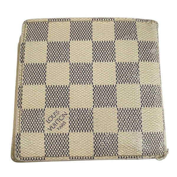 Louis Vuitton Marco Damier Azur Monogram Leather Wallet