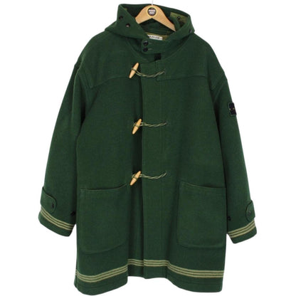 Vintage Stone Island AW 1986 Green Heavyweight Wool Montgomery Duffle Coat