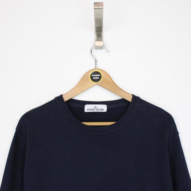Stone Island AW 2016 Navy Blue Cotton Sweatshirt Jumper