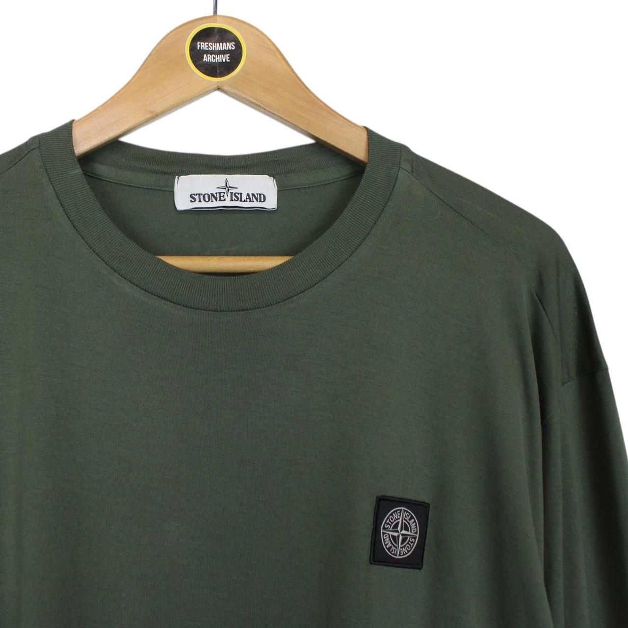Stone Island Green Long Sleeve Compass T-Shirt