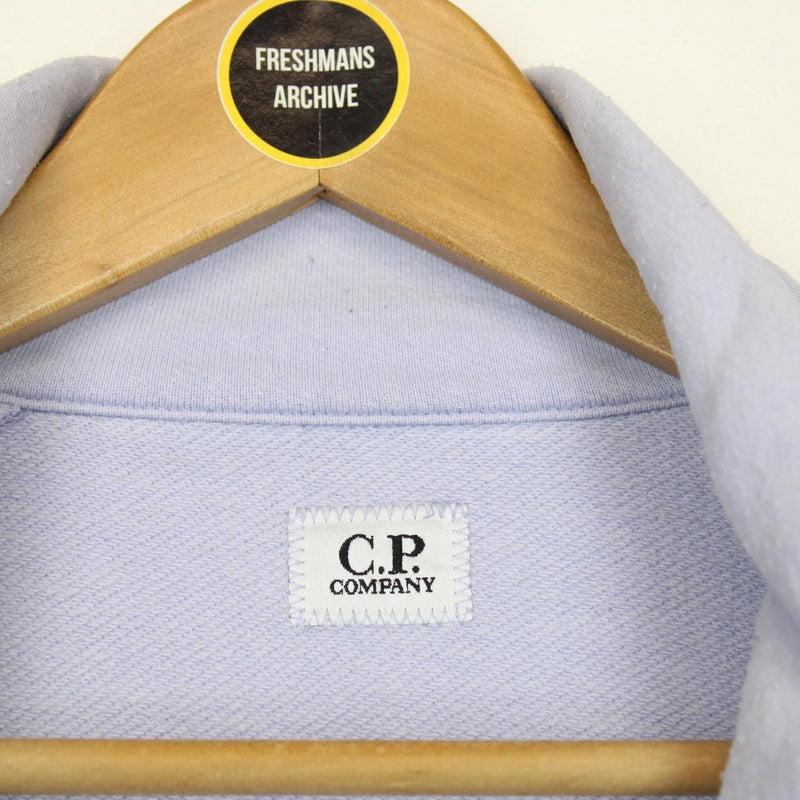 CP Company Lilac Purple 1/4 Zip Lens Sweatshirt Jumper