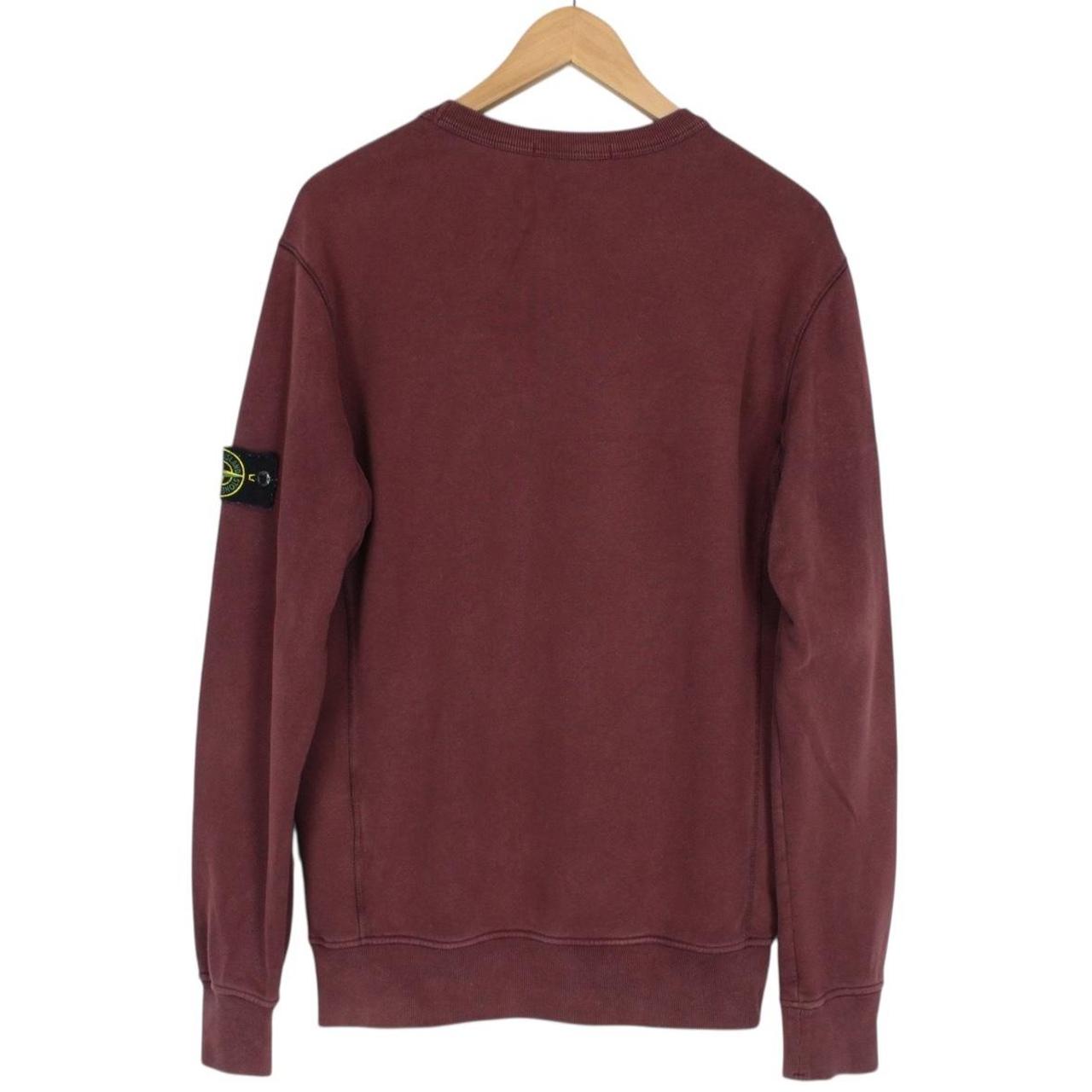 Stone Island AW 2017 Burgundy Cotton Sweatshirt Jumper