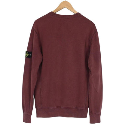 Stone Island AW 2017 Burgundy Cotton Sweatshirt Jumper