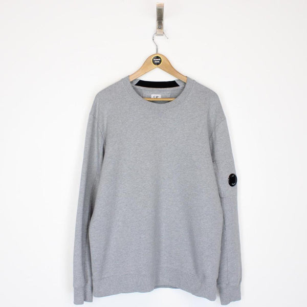 CP Company Grey Goggle Lens Sweatshirt Jumper