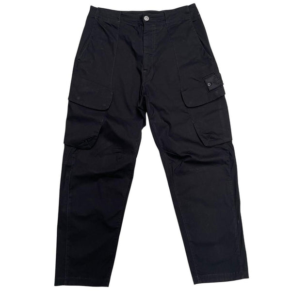 Stone Island Shadow Project AW 2022 Black Baggy Fit Cargo Trousers