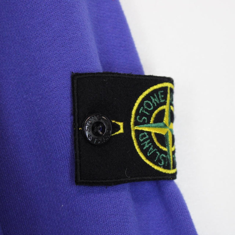 Stone Island AW 2021 Blue Cotton Sweatshirt Jumper