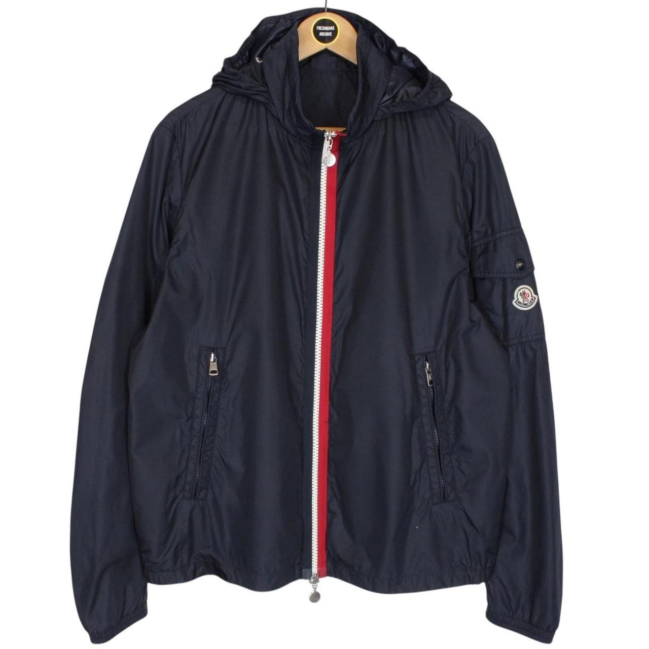 Moncler Keralle Navy Blue Nylon Full Zip Windbreaker Jacket
