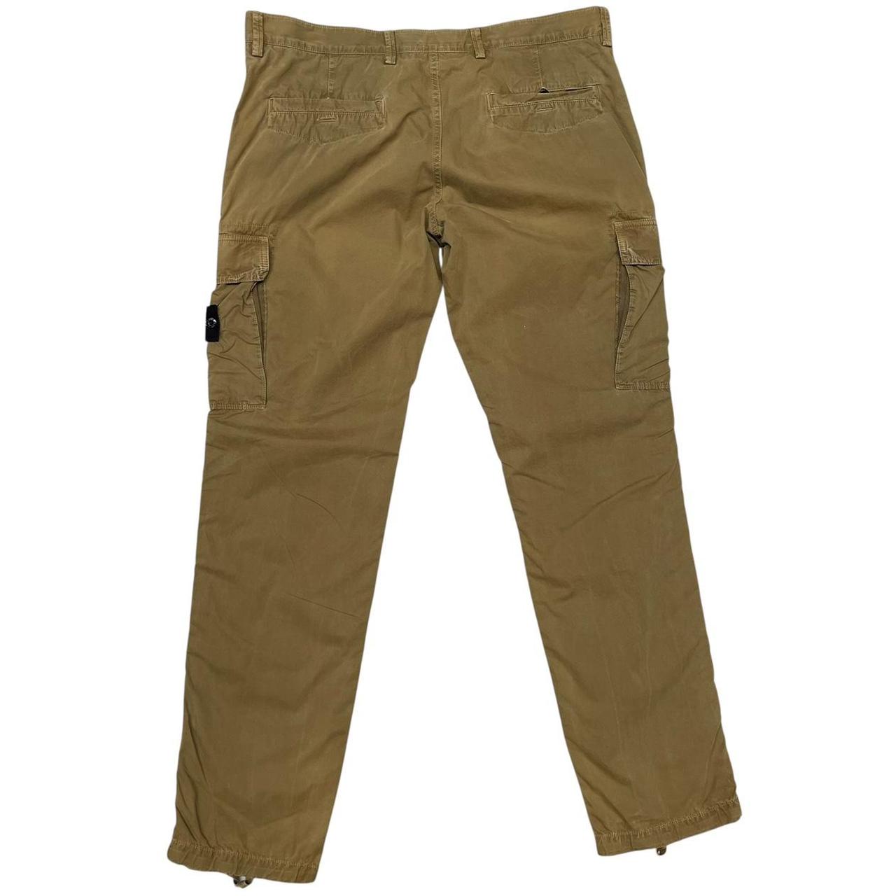 Stone Island SS 2014 Khaki Green Slim Fit Cargo Trousers